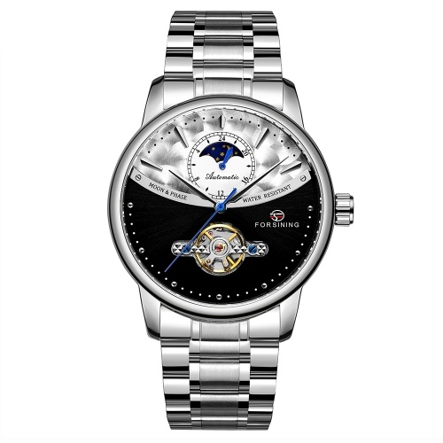

FORSINING 339 Заводное движение Tourbillon Moon Phase Механические мужские часы