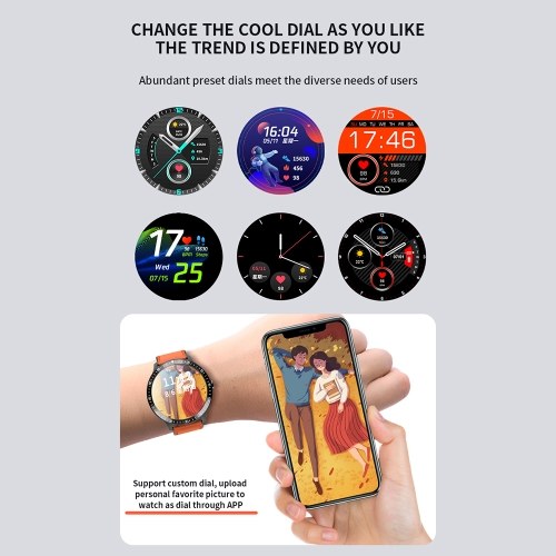 

MT16 1.28-inch Smart Watch Temperature Measuring BT Music Call Bracelet