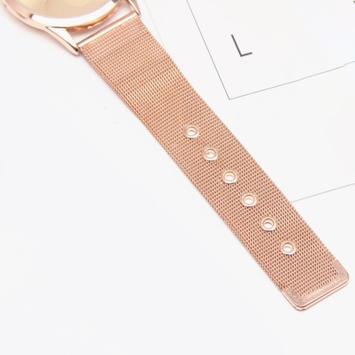 

Fashion Simple Electronic Quartz Watch Stainless Steel Watchband Neutral Buiness Style Gift