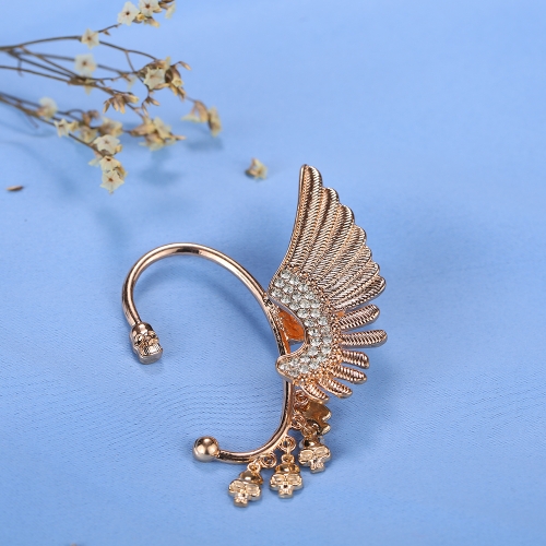 

Fashion Various Styles One Ear Hawk Swing Sector Starfish Petal Embedded Crystal Ear Studs Ear Clips Earrings