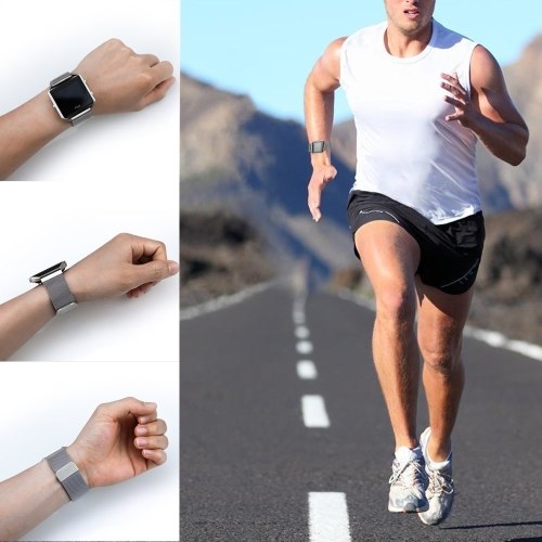 

Fitbit Versa Bands из нержавеющей стали Браслетный ремешок с уникальными магнитными замками Аксессуары Группы для женских полос для мужчин Браслеты для Fitbit Versa