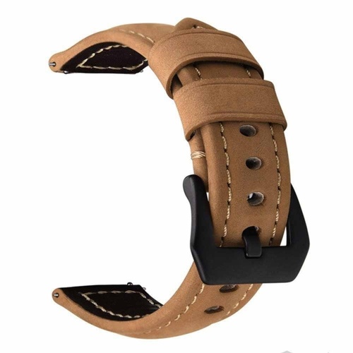 

For Samsung Galaxy Watch Premium Vintage Crazy Horse Genuine Leather Strap