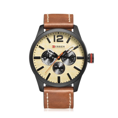 CURREN 2017 Luxury Sports Style Water-Proof Quartz Men Watch