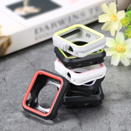 

Soft Silica Gel Watchcase Breakingproof Protective Watch Cover For Apple Watch 3/2