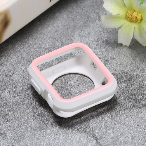 

Soft Silica Gel Watchcase Breakingproof Protective Watch Cover For Apple Watch 3/2