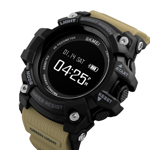 

SKMEI BT4.0 Smart Sports Watch 3ATM Водонепроницаемый смарт-плечо Диапазон шагомер Heart Rate / Sleep Monitor Alarm Секундомер Нап