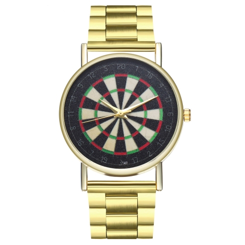 

Luxury Bracelets Fashion Women Men Watch Simple Golden Stainless Steel Strap Bracelet Analog Quartz Wrist Watch Relogio Feminino