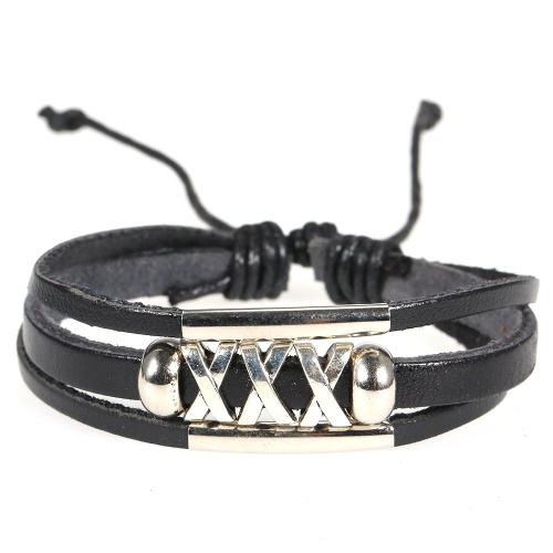 Fashion Jewelry Bracelet Unisex Braided Bracelet Retro Leather Bracelets 1#
