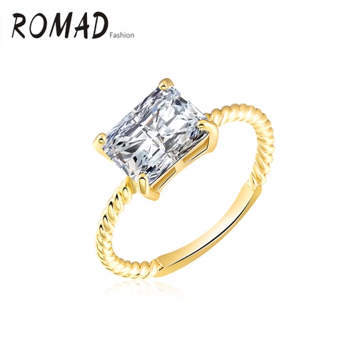

ROXI Мода уникальный шарм горячего металла Медь Позолоченные Циркон Rhinestone Кристалл кольцо для ювелирных изделий венчания парт