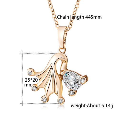 

Fashion Porpular Jewelry Gold Plated The White Crystal Women Pendant Necklace Gold Fish Clavicle ChainFashion Porpular Jewelry Gold Plated The White Crystal Women Pendant Necklace Gold Fish Clavicle Chain