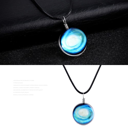 

Hot Fashion Jewelry Starry Crystal Ball Necklace Star Pendant Galaxy Pattern Beautiful Dreamy Mysterious