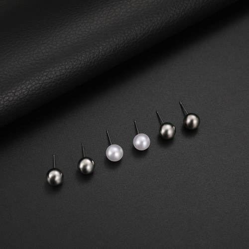 

Fashion Jewelry Set Pendant Necklace Simple Pearl Ear Studs for Women Jewelry Accessory