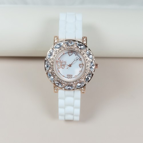 Women's Quartz Watch with Silicone Band Retro Watches Luxury Casual Fashion Wristwatch