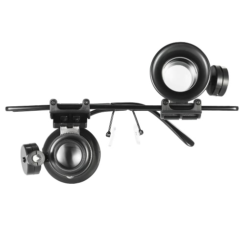

Профессиональный 20X Double Eye Watch Repair Лупа Лупа W / LED Lights ювелир Лупа Repair Tool