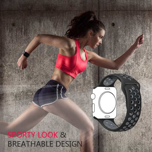 

Breathable Silicone Replacement Sport Strap Bracelet