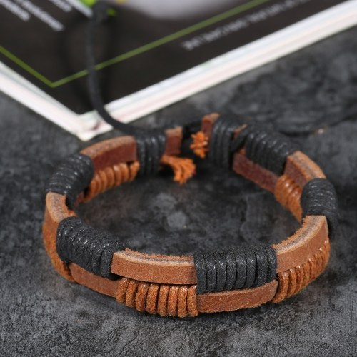 Fashion Jewelry Bracelet Unisex Braided Bracelet Retro Leather Bracelets 1#
