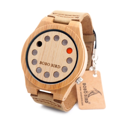 

BOBOBIRD Fashion Casual Bamboo Watch Unisex Quartz Watch