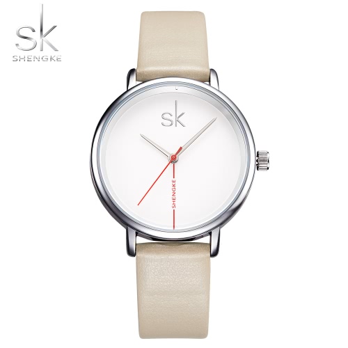 

Shengke Fashion Simple Watch 3ATM Water-resistant Quartz Watch Women Wristwatches Female