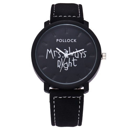 

Мода Casual Mrs Always Right Кварцевые аналоговые наручные часы