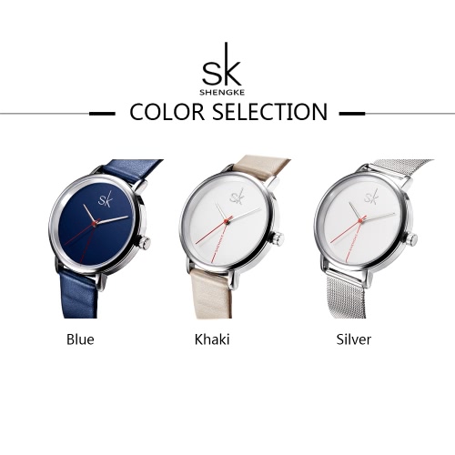 

Shengke Fashion Simple Watch 3ATM Water-resistant Quartz Watch Women Wristwatches Female