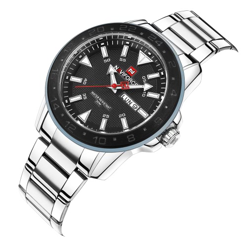 

NAVIFORCE Sport Quartz Watch 3ATM Water-resistant Men Watches Luminous Wristwatch Male Calendar