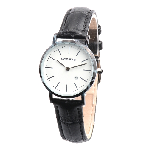 

BEDATE Fashion Women Imitative Jade Genuine Leather Simple Watches