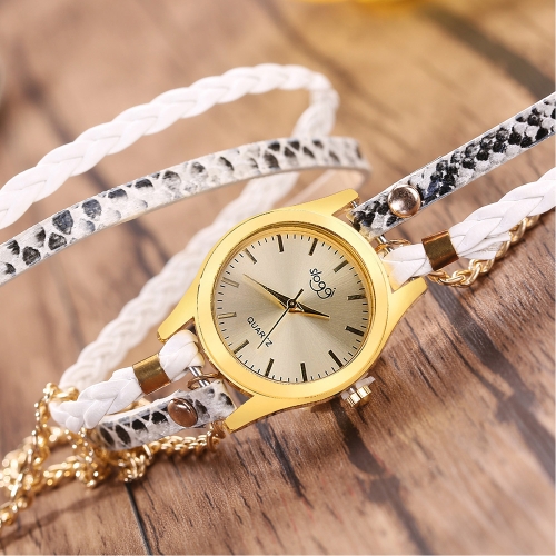 

Fashion Vintage Casual Winding Serpentine Grain Braided Watch Women Quartz Wrist Watch