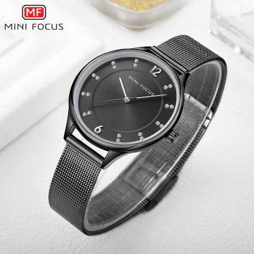 

MINI FOCUS Fashion Luxury Stainless Steel Women Watch