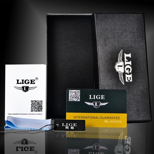 

LIGE Fashion Men Watches 3ATM Water-resistant Quartz Watch Luminous Casual Man Wristwatch Male Relogio Musculino Week