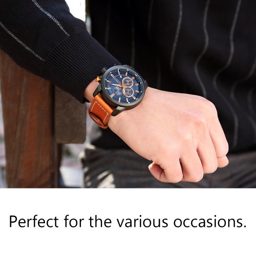 

Curren High Quality Watch Quartz Wrist Analog Digital Leather Fashion Casual Business Men Sports Watches