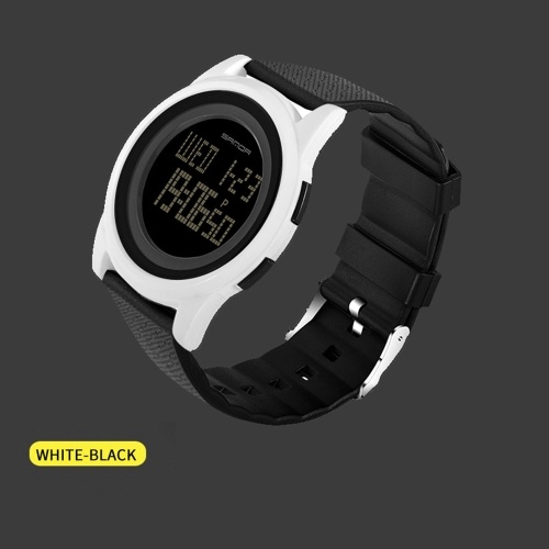 

SANDA 337 Ultra-thin 9mm Sport Watch Men Electronic LED Digital Wrist Watches Waterproof Clock Calendar Watch for Male