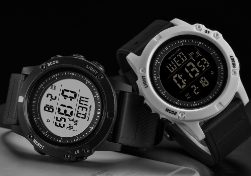 

SANDA 372 Electronic Sport Watch Men Waterproof Watches Digital LED Back Light Wristwatch for Male Clock