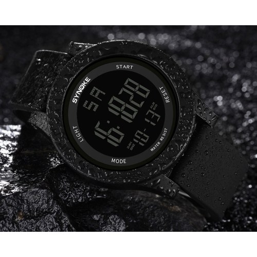 

SYNOKE 9003 Sport Watch LED Digital Watch Alarm Luminous Second Timing Daily Waterproof Sport Band