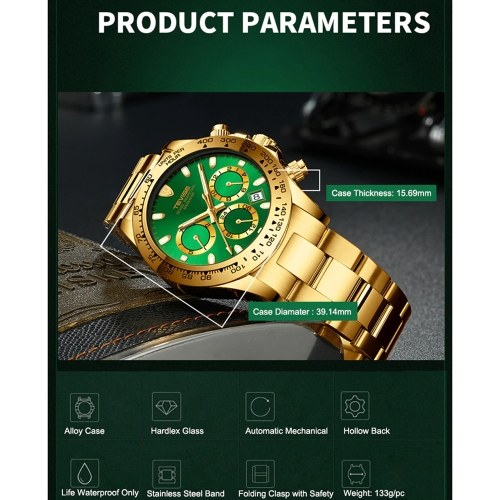 

TEVISE T822A Business Men Automatic Mechanical Watch