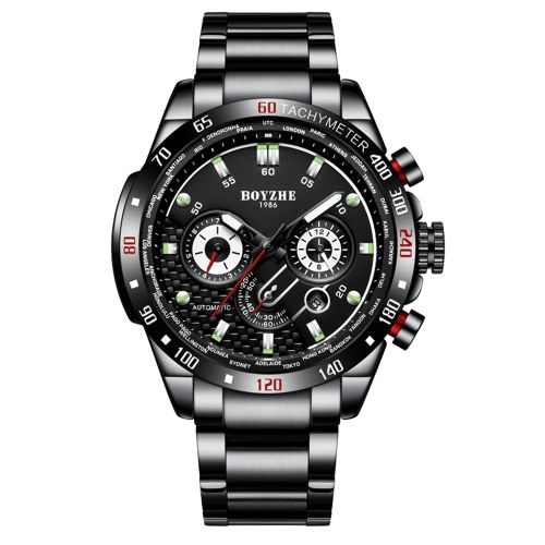 BOYZHE WL009-G Brand Luminous Waterproof Business Watch