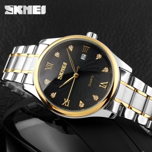 

SKMEI 9101 Men Women Brand Quartz Stainless Steel Watch