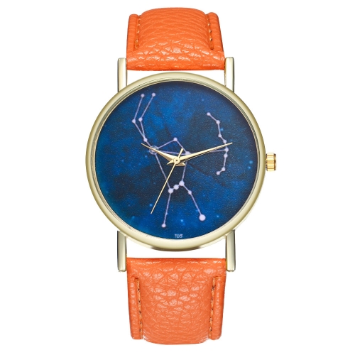

Orion Constellation Leather Ladies Men's Watch Gift Idea Minimalist Geometric Line Drawing AstronomyT05