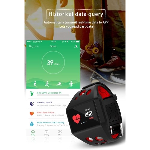 

Smart Watch IP68 Waterproof FitnessTracker with Sleep Monitor Pedometer Sports Smart Wrist Band Watch for Android and IOS Fitness Bracelet