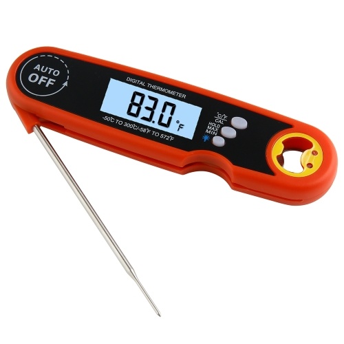 Foldable Digital Thermometer Waterproof Food Thermometer Probe Meat Steak BBQ Temperature Gauge Kitchen Cooking Tools