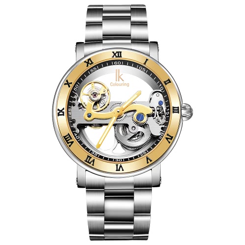 

IK COLOURING Automatic Skeleton Mechanical Mechanical Watch