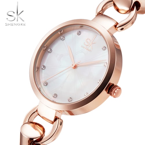 

SK New Luxury Diamond Women Bracelet Watches Quartz Analog Water-Resistant Ladies Watch Fashion Casual Wristwatch