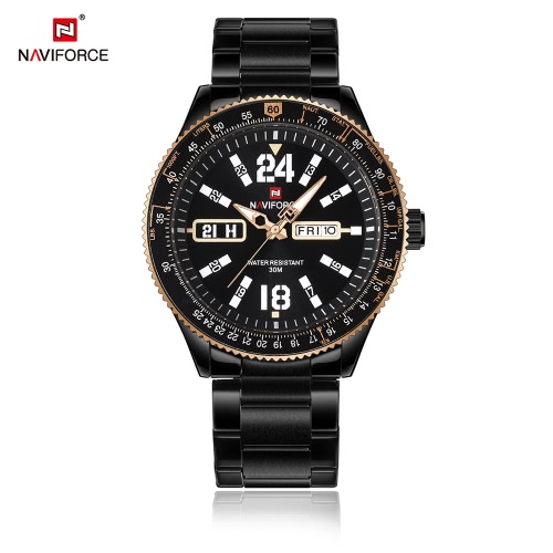 

NAVIFORCE Fashion Casual Luxury Watch 3ATM Water-resistant Quartz Watch Luminous Men Wristwatches Male Calendar