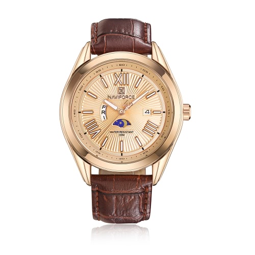 

NAVIFORCE Fashion Casual Luxury Watch 3ATM Water-resistant Quartz Watch