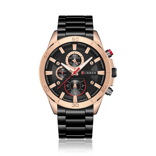 

CURREN 2017 Fashion Luminous Stainless Steel Men Watch