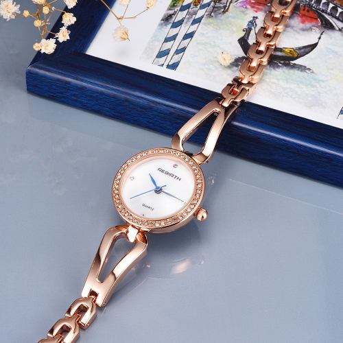 

REBIRTH Fashion Luxury Quartz Women Casual Wristwatch Water-Proof Ladies Business Watch Female Feminio Relogio