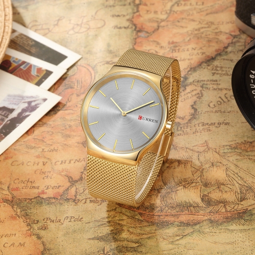 

CURREN Fashion Luxury Stainless Steel Men Watches Quartz 3ATM Water-resistant Casual Man Wristwatch