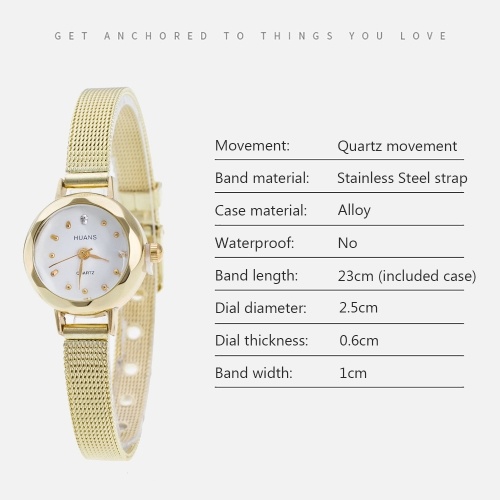 

Quartz Watch Women Stainless Steel Strap Wrist Watch Casual Female Clock