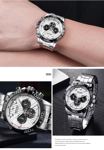 

MEGIR 2087 Men Watch/ Quartz Sport Simple Wristwatch