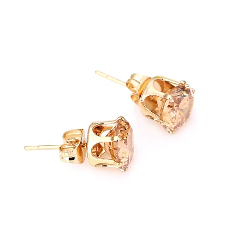 

Crystal Zircon 18K Gold Plated Stud Earrings for Women