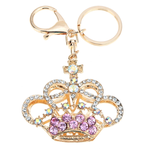 Fashional bijoux creux Shinning strass Aureate Couronne pendentif porte-clefs/Key Chain